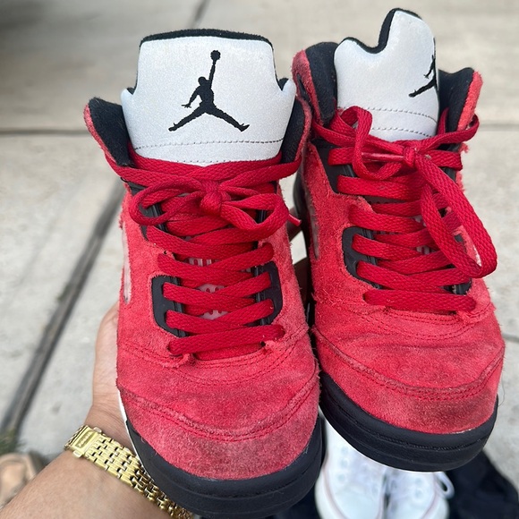 Jordan 5 Retro Raging Bull Red (2021) (PS) - Picture 1 of 4